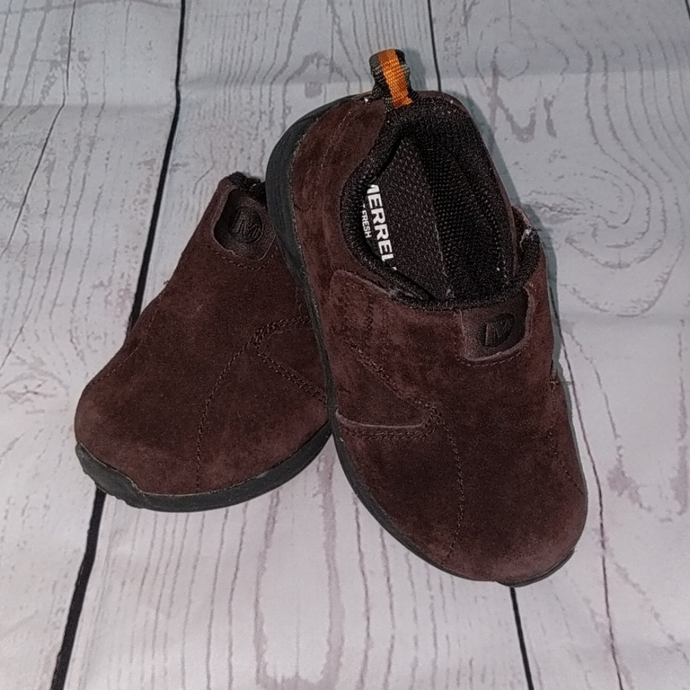Merrell junior 8.5 brown black seude